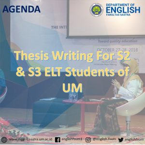 Thesis Writing For S2 & S3 ELT Students of UM