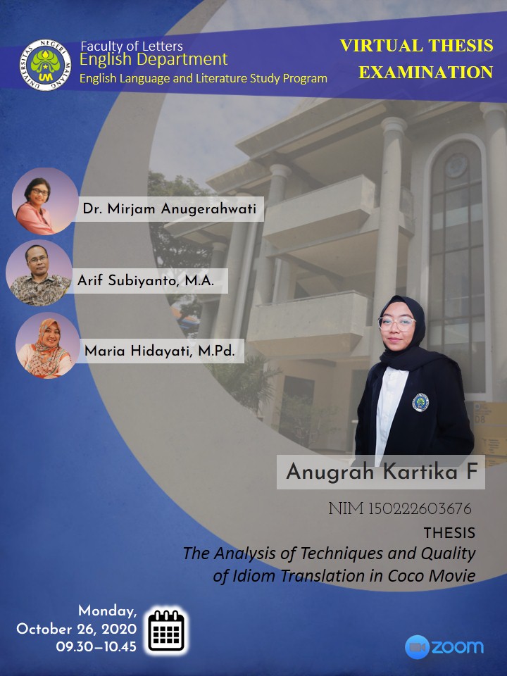 Thesis Examination: Anugrah Kartika F.