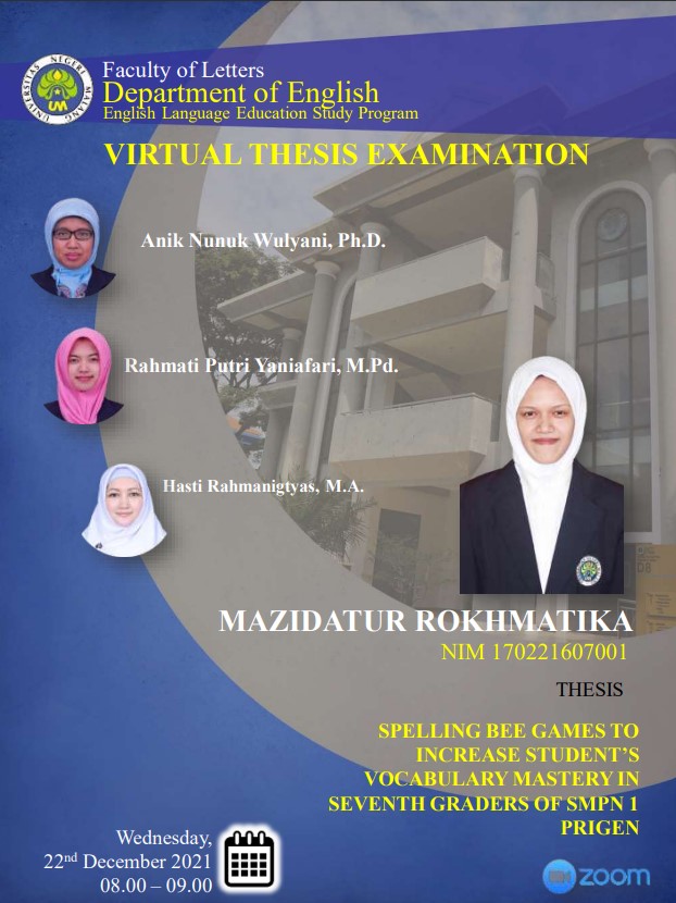 Virtual Thesis Examination MAZIDATUR ROKHMATIKA