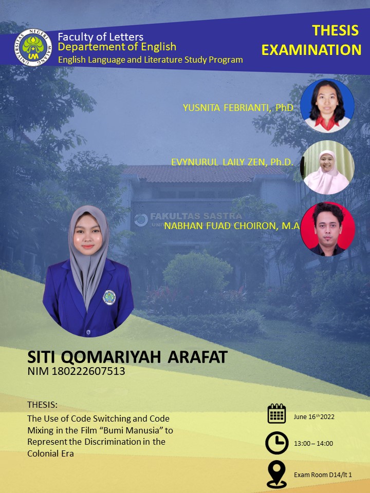 Virtual Thesis Examination Siti Qomariyah Arafat